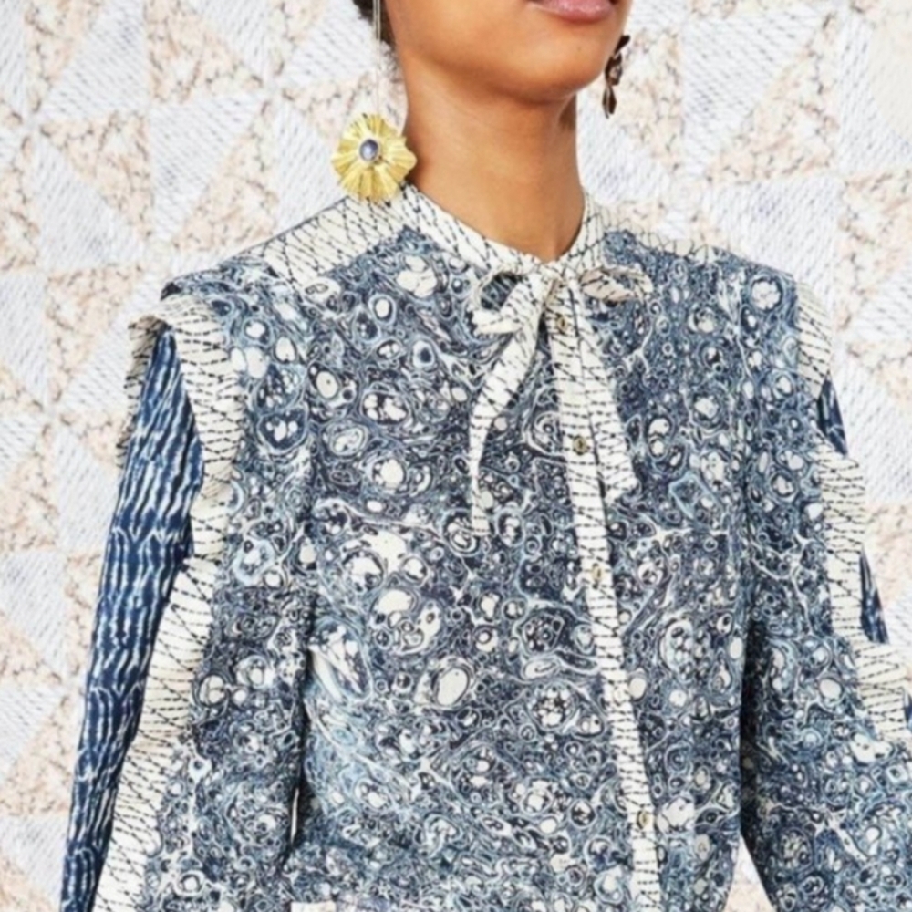 Ulla Johnson Nara Blouse Top Size 2 (Xs)